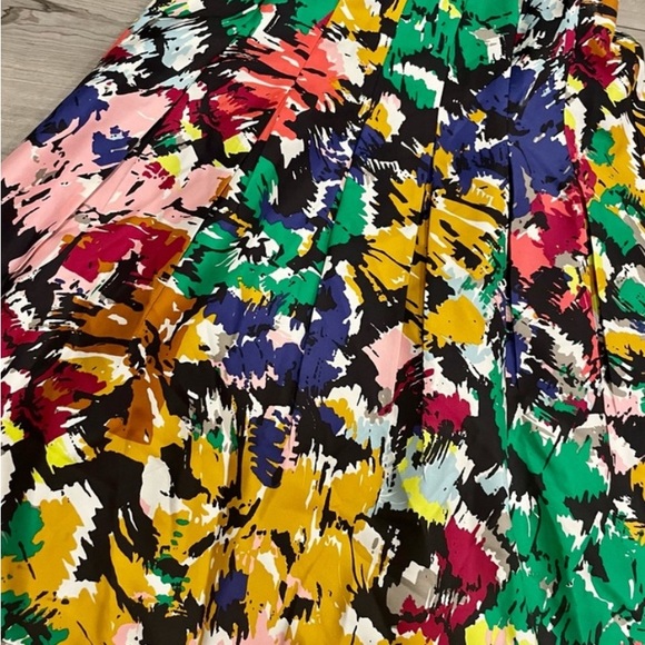 EUC JCrew Silk Splatter Paint Dress Size 10 - Picture 2 of 5